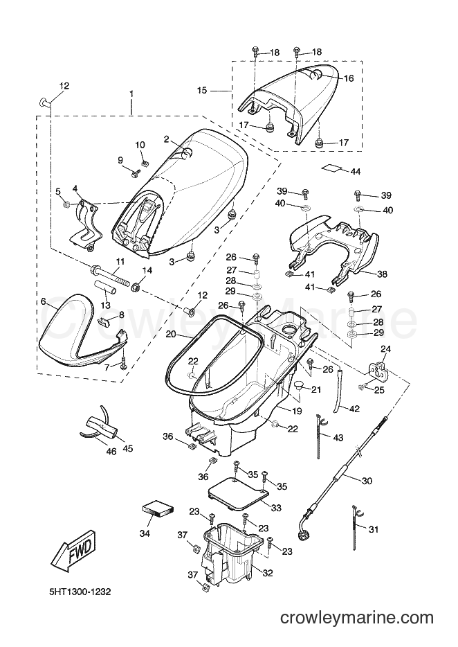 2002 Scooter XQ150 - XQ150 (5LG3) [020] - SEAT