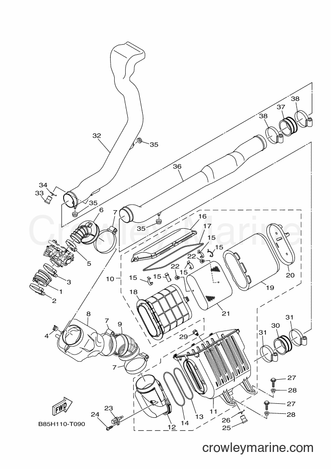 Yamaha Motors YXC700E (B85M) [010] - INTAKE