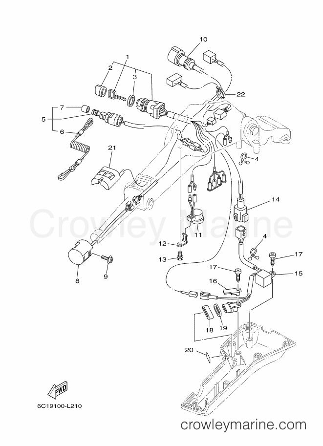 Yamaha Motors F60CET (6C59) [250] - STEERING 2