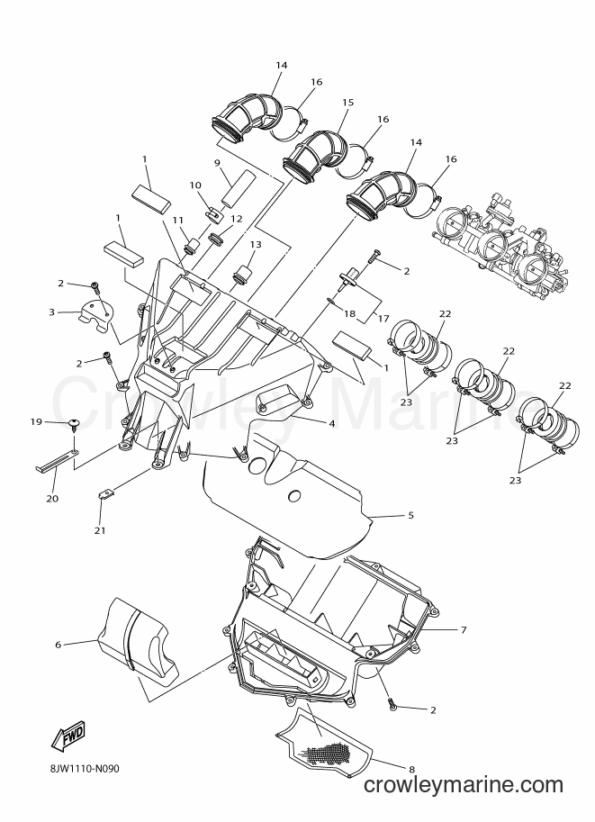 Yamaha Motors SRV10MS2 (8KT2) [010] - INTAKE
