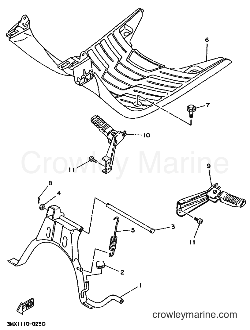 1990 Scooter CW50T - CW50T (3TX1) [999] - STEERING HANDLE & CABLE