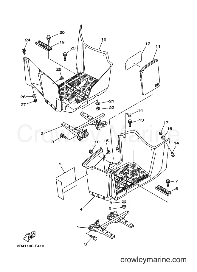 2010 ATV YFM700FWAD - YFM700FWAD (43PU) [010] - STAND & FOOTREST