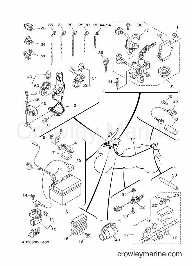 Yamaha Motors XP500 (4B5C) [050] - ELECTRICAL 1