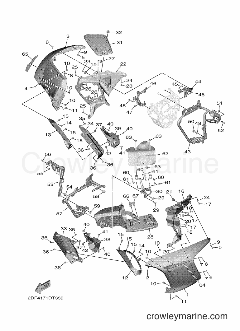2018 Cruiser XV1900FDD - XV1900FDD (2DF4) [010] - COWLING 2