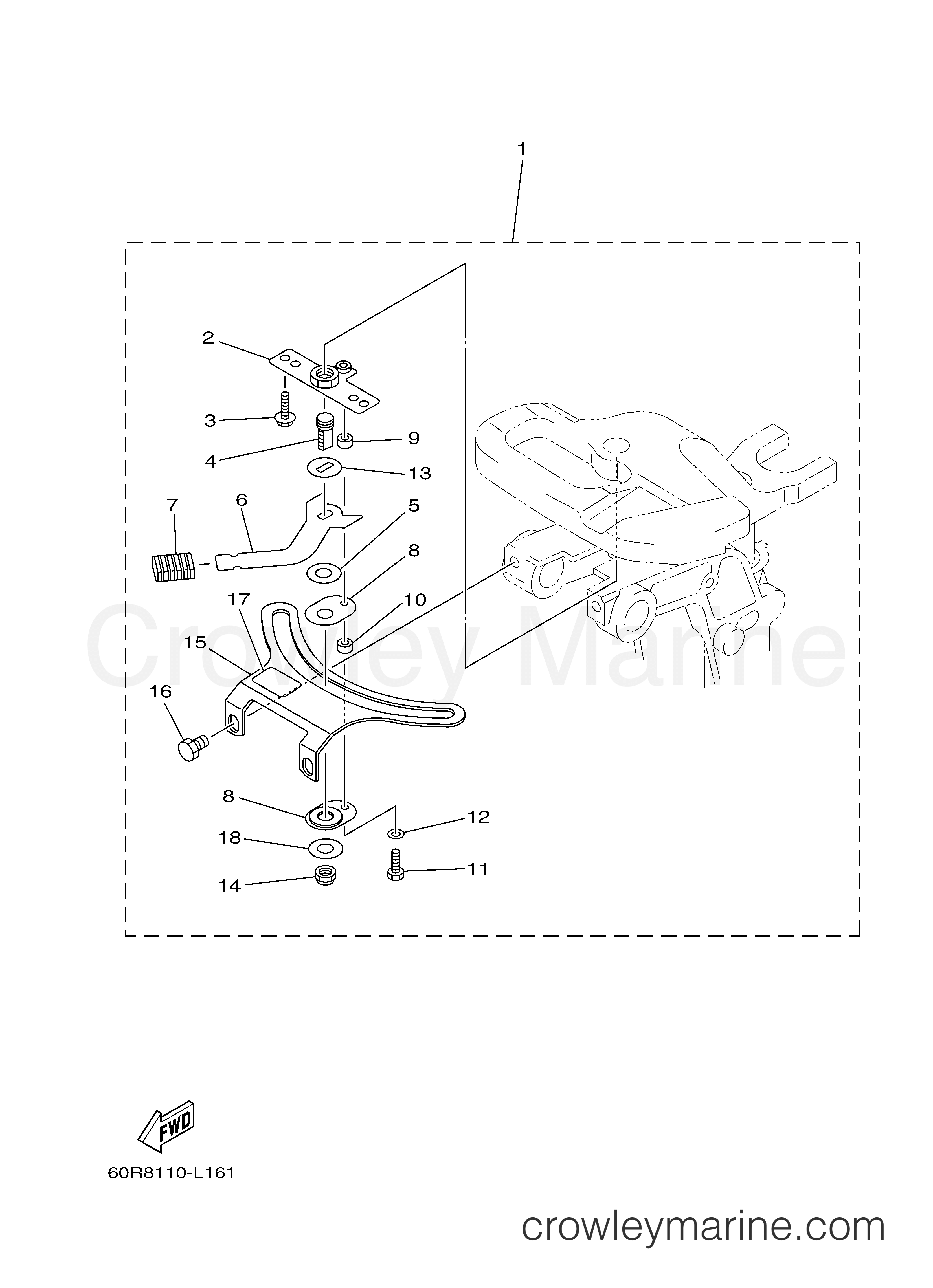 Yamaha Motors F8SMHA - STEERING FRICTION