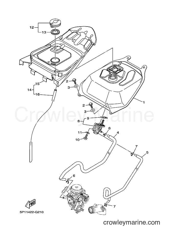 2009 Scooter AT135 - AT135 (5P14) [010] - FUEL TANK