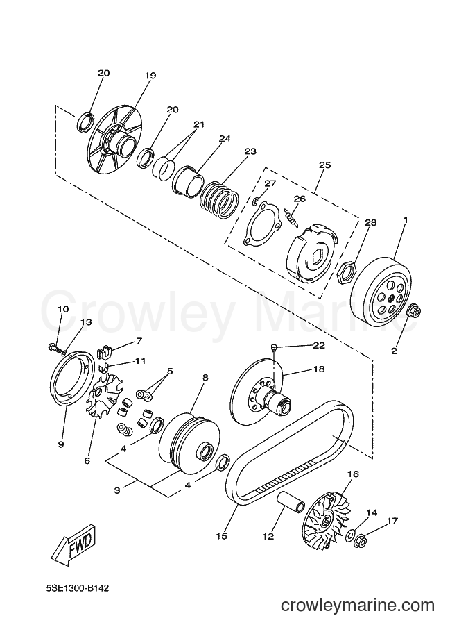2004 Scooter VP300 - VP300 (1S61) [080] - CLUTCH