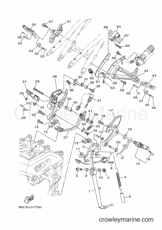 Yamaha Motors MTN850D (B6C3) [010] - STAND & FOOTREST