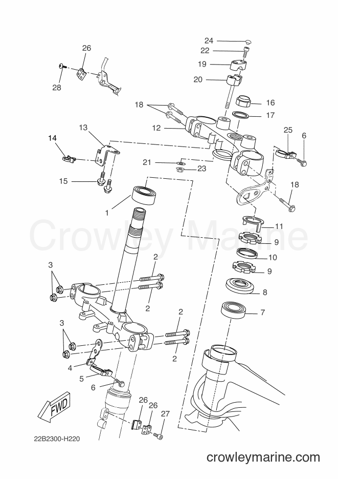 2009 Dirt Bike WR125X - WR125X (22B2) [030] - STEERING