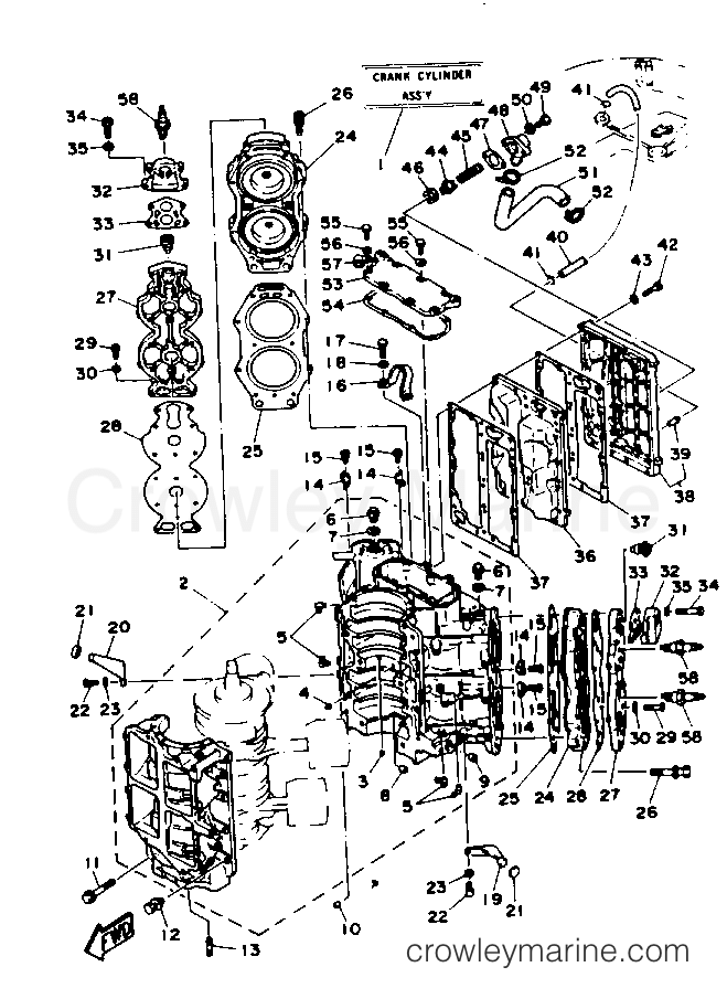 Yamaha Motors L130TXRP - CYLINDER CRANKCASE