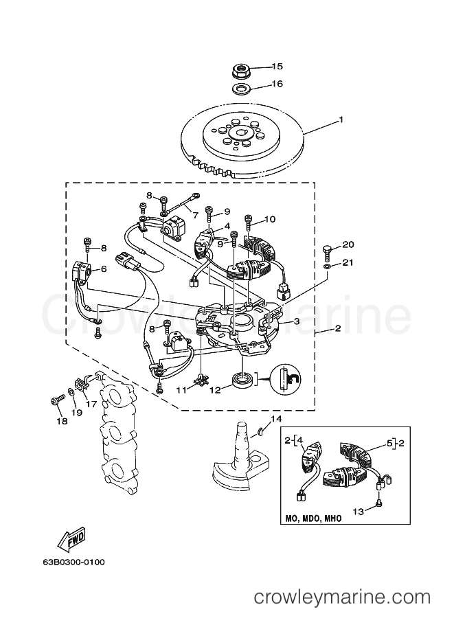 Yamaha Motors 50H (63G) [010] - GENERATOR