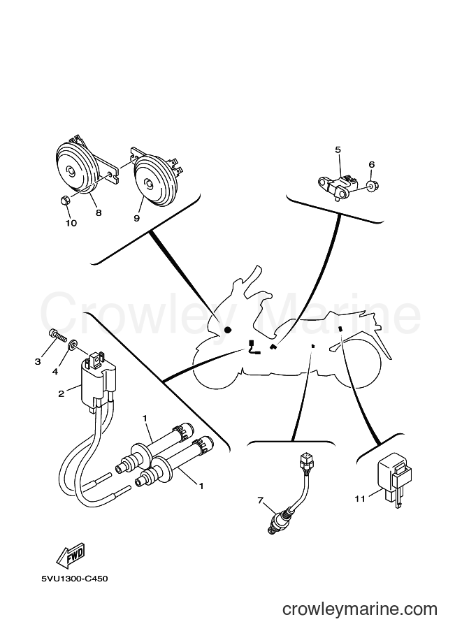 Yamaha Motors XP500 (5VU1) [030] - ELECTRICAL 2