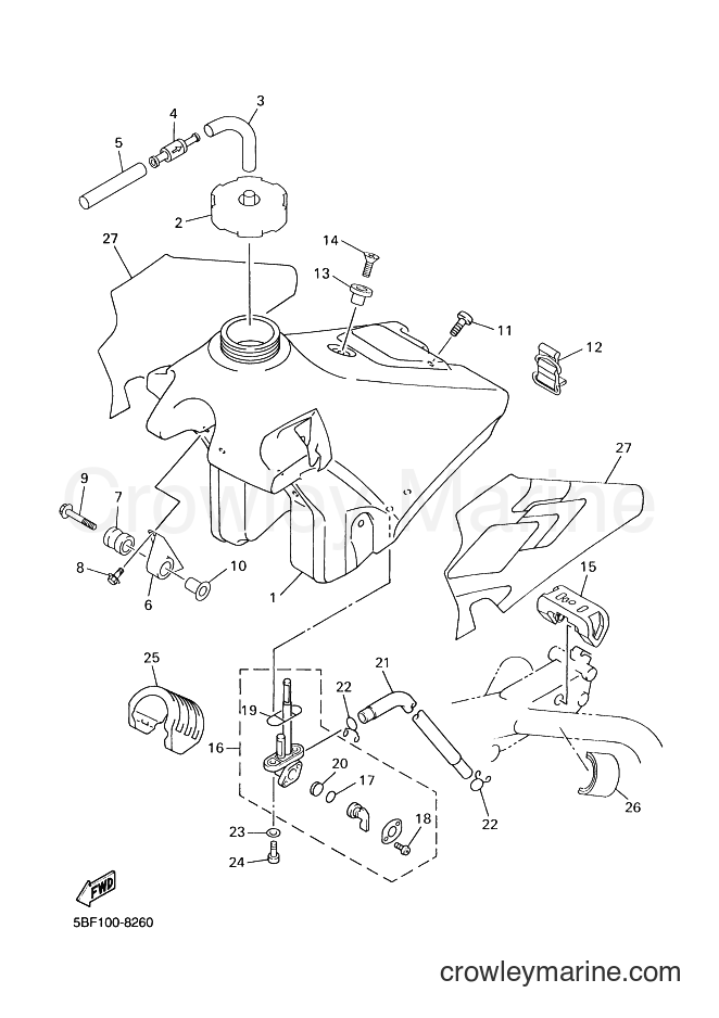 1998 Dirt Bike WR400F - WR400F (5BF2) [080] - FUEL TANK