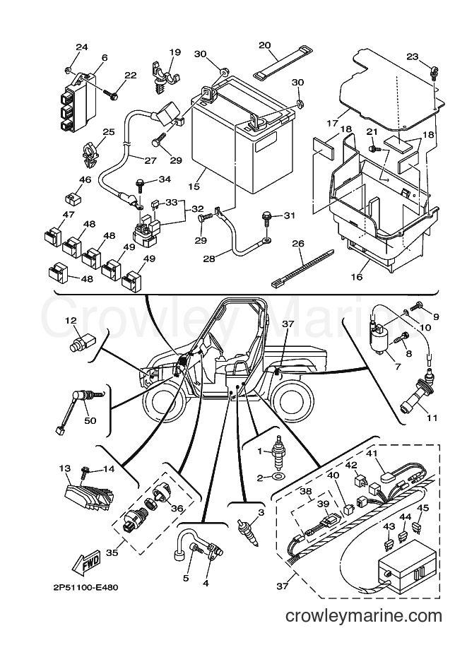 2006 ATV YXR450F - YXR450F (2P52) [010] - ELECTRICAL 1