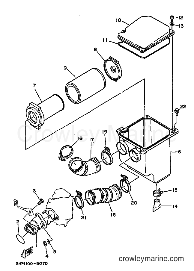 1989 ATV YFM350ER - YFM350ER (3HP1) [030] - INTAKE