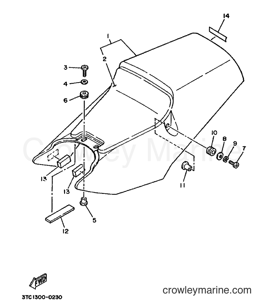 Yamaha Motors TZ250 (3TC1) [020] - SEAT