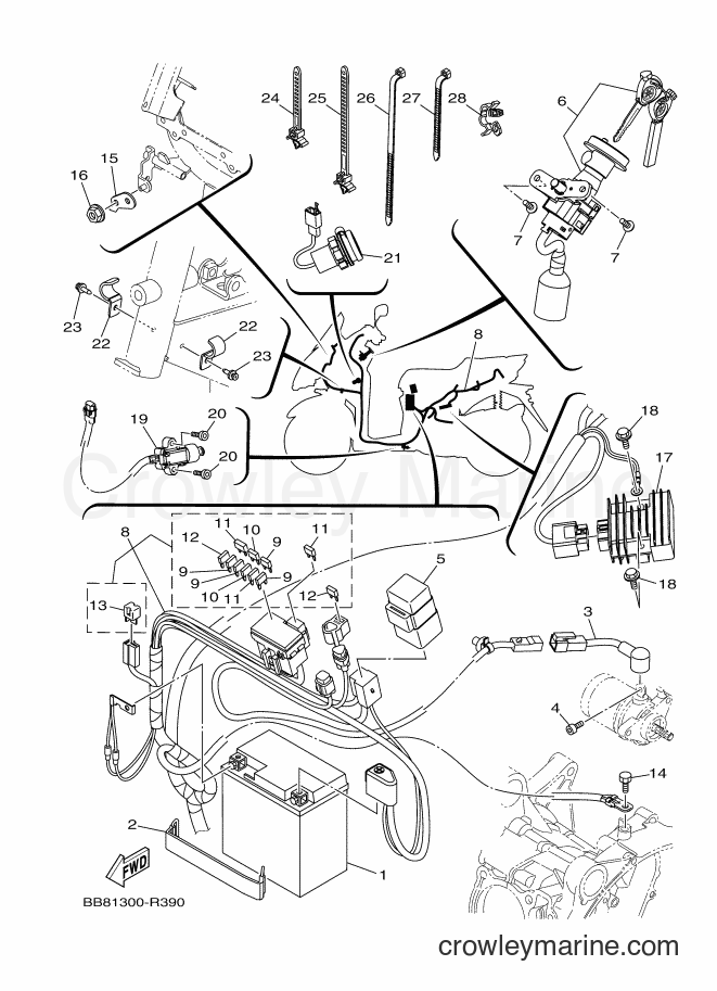 Yamaha Motors MWS150-A (BB81) [060] - ELECTRICAL 1