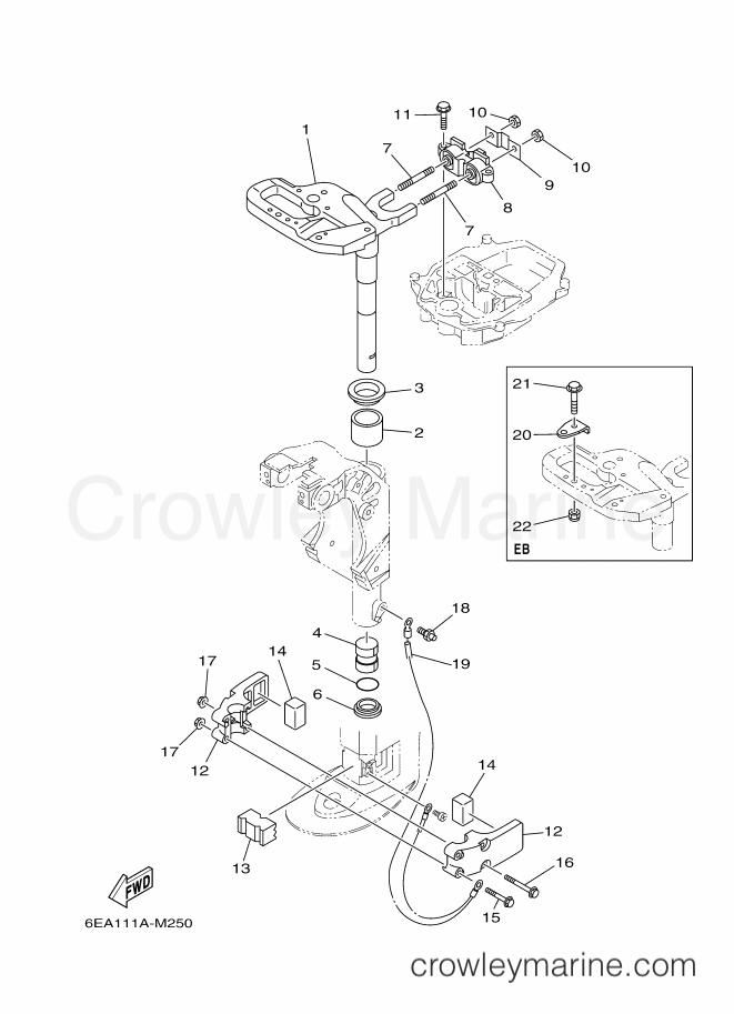 Yamaha Motors T9.9LEB-2014 (6EA2) [100] - BRACKET 2