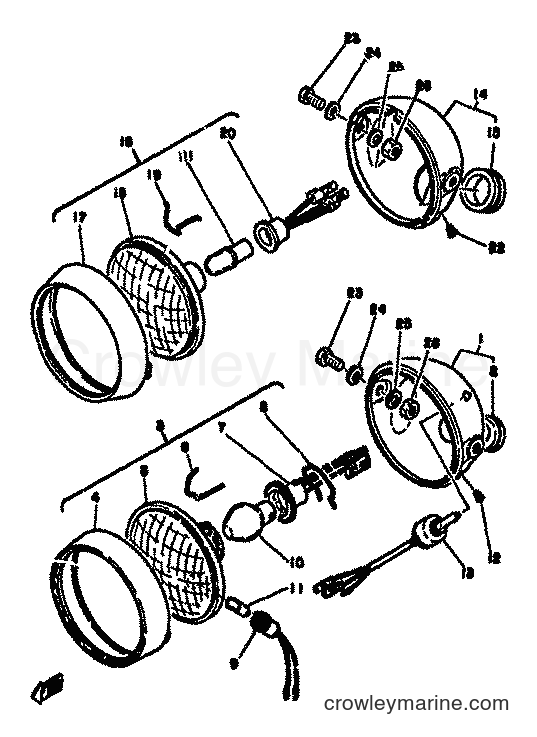 Yamaha Motors LB80 (1F5) [999] - HEADLIGHT