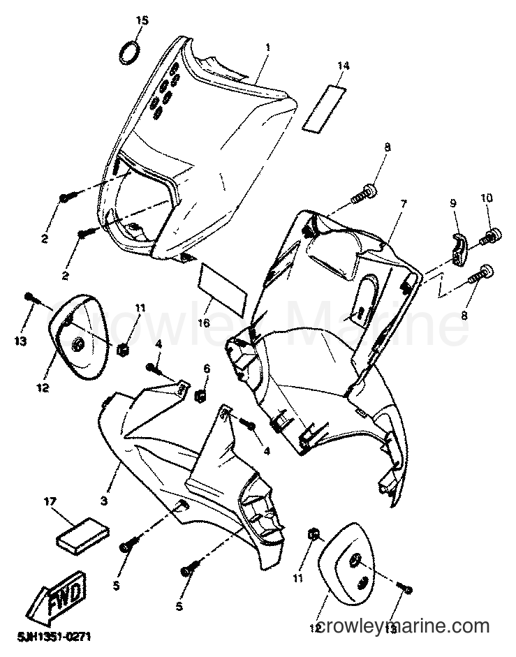 2001 Scooter EW50 - EW50 (5JH3) [040] - LEG SHIELD