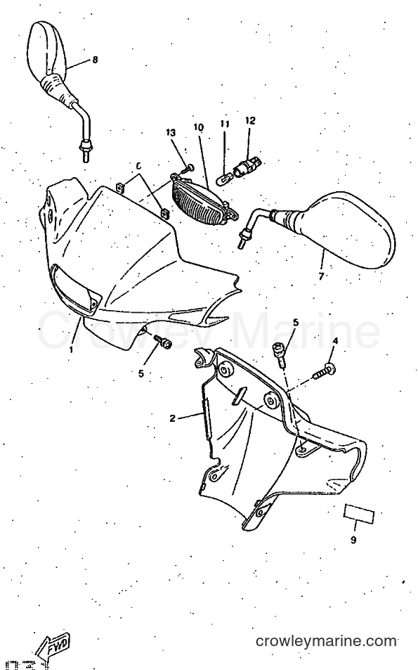 1997 Scooter CW50RS - CW50RS (4YA2) [999] - COWLING 1