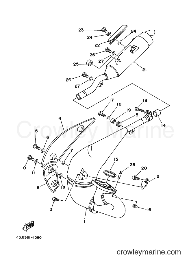 2000 Dirt Bike DT125R - DT125R (4DJA) [020] - EXHAUST 2