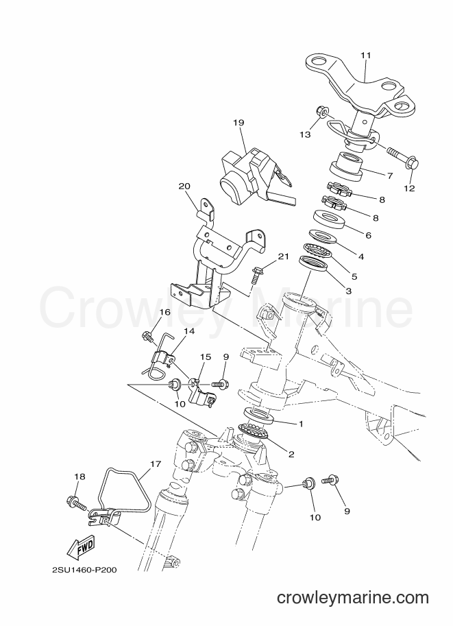 Yamaha Motors T115FSE (2SU3) [010] - STEERING