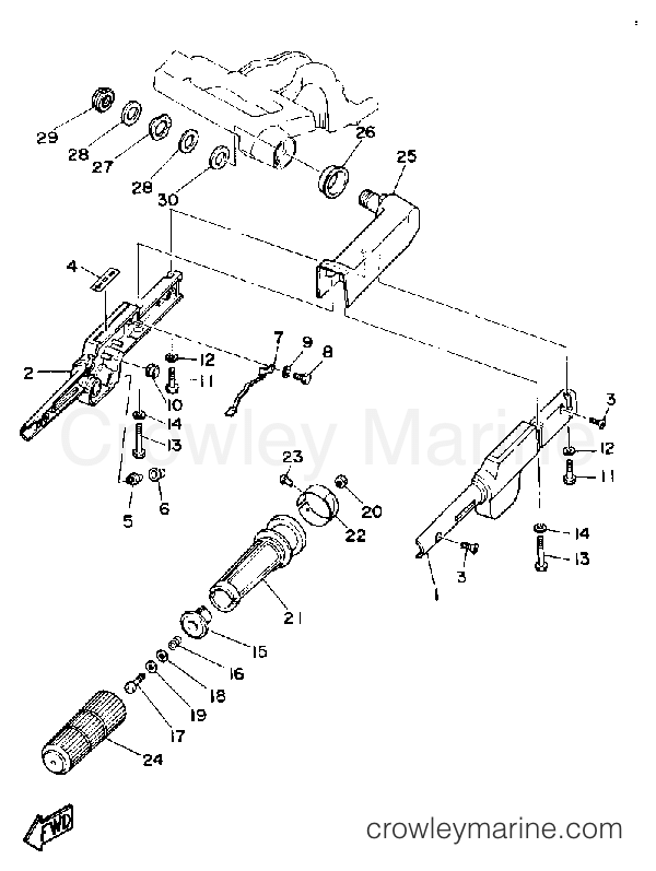 Yamaha Motors FT9.9EXG - STEERING