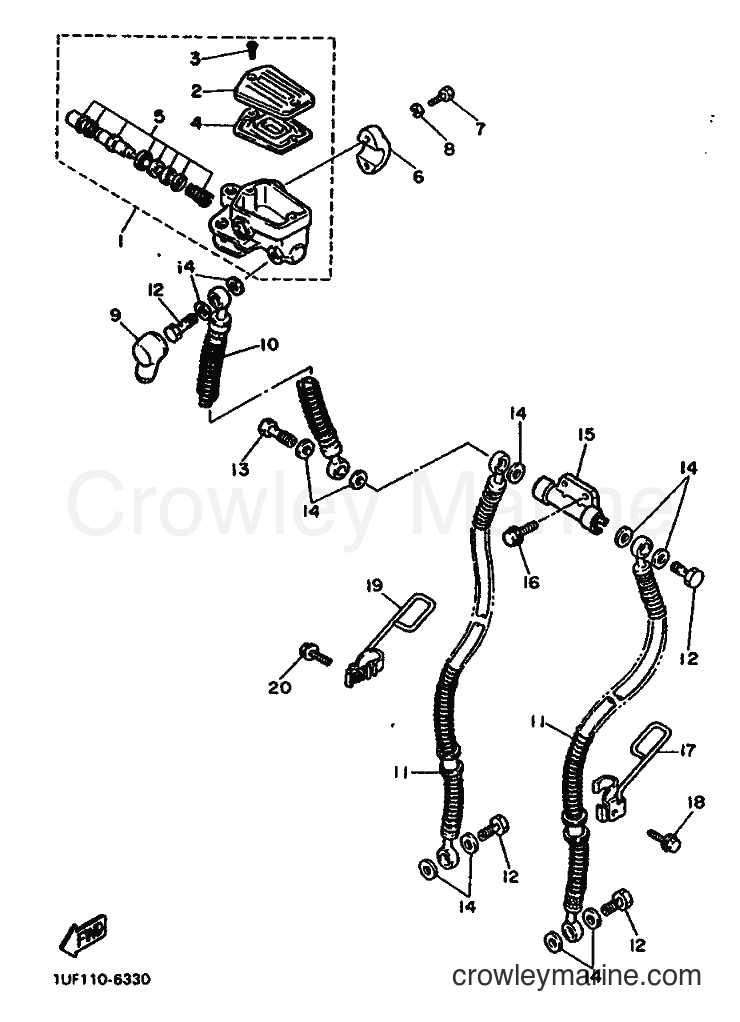 1988 Street Bike FZX750 - FZX750 (2JE) [99A] - FRONT MASTER CYLINDER