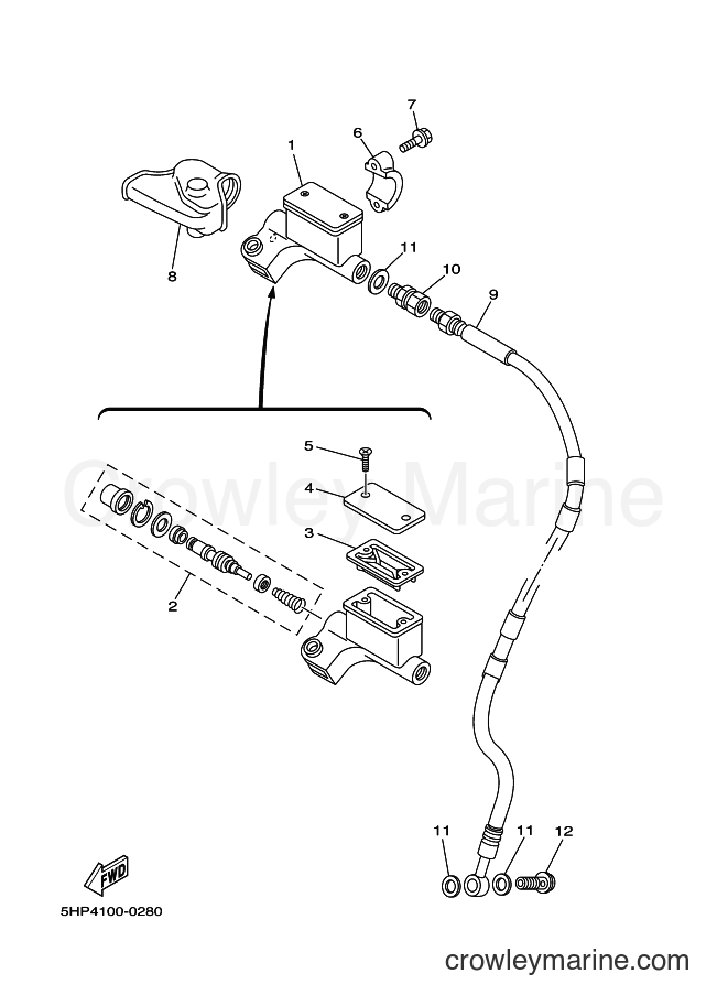 2004 Dirt Bike TT-R125E - TT-R125E (5HPS) [060] - FRONT MASTER CYLINDER