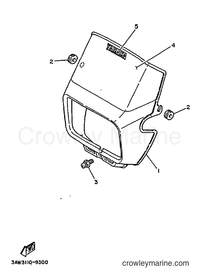 Yamaha Motors TW200E (3AW4) [010] - COWLING 1