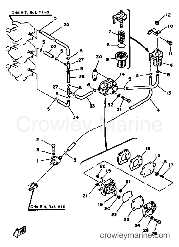 Yamaha Motors 40LK - FUEL SYSTEM