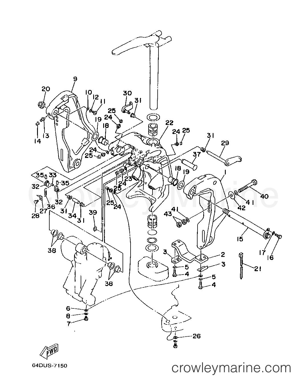 Yamaha Motors B115TLRX - BRACKET 1