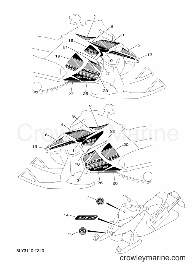 2018 Snowmobile SRS10LL - SRS10LL (8LY3) [010] - GRAPHIC & EMBLEM