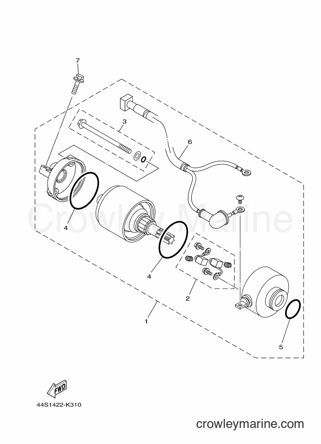 2012 Scooter AL125C - AL125C (44S2) [010] - STARTING MOTOR
