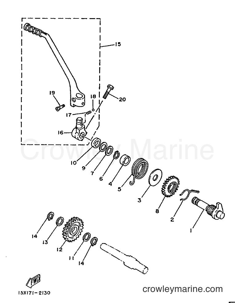 1988 Dirt Bike XT125 - XT125 (2YE1) [99A] - STARTER