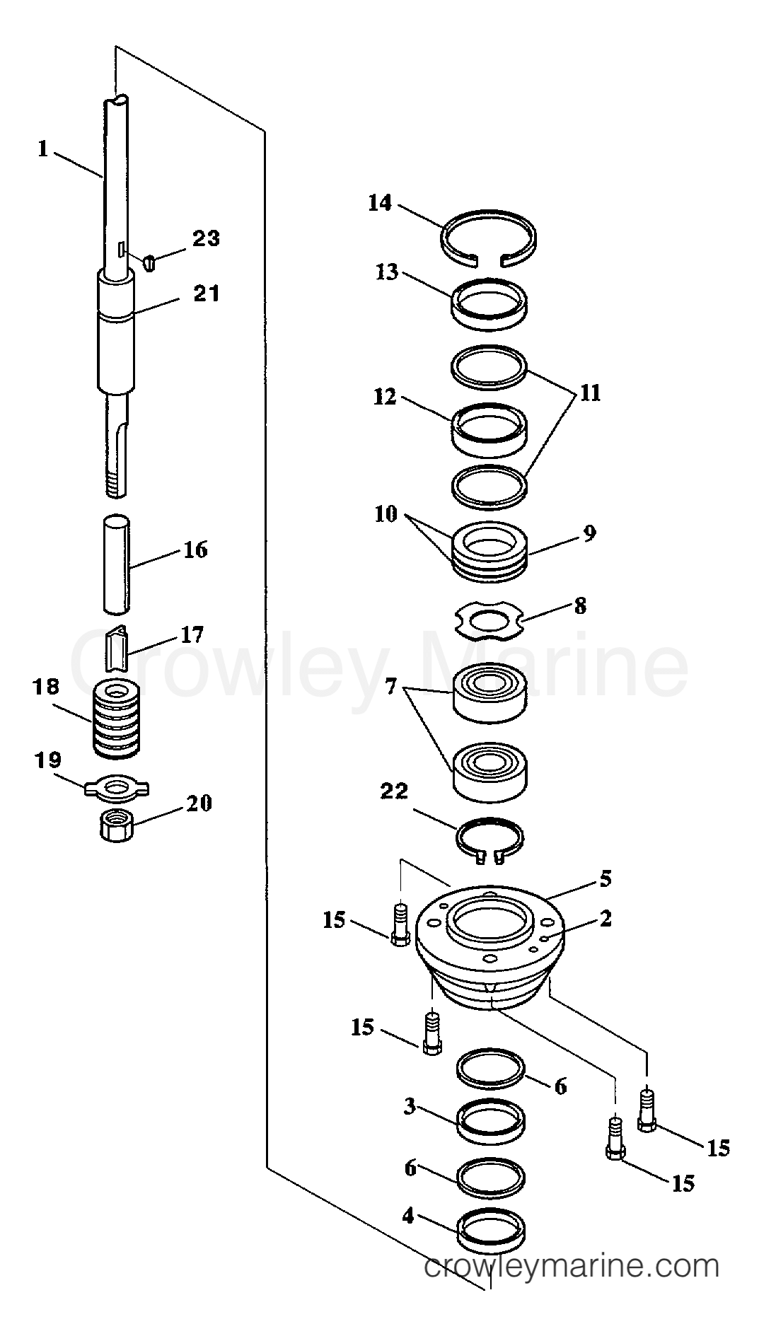 Yamaha Motors 90EJRY-PUMP - DRIVE FROM SERIAL 59500