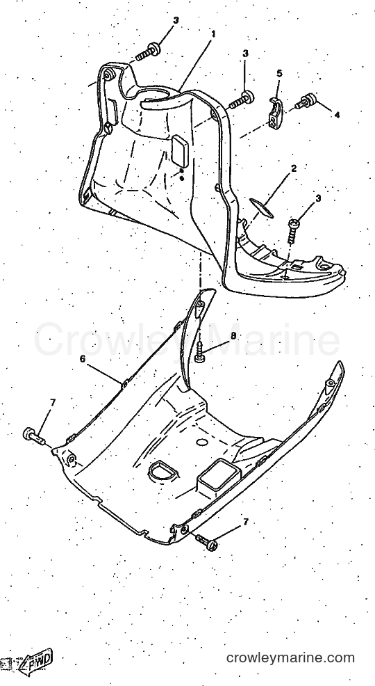 1997 Scooter CW50RS - CW50RS (4TDD) [999] - LEG SHIELD