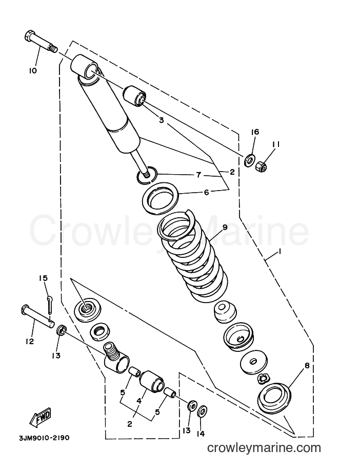 2003 ATV YFS200 - YFS200 (5VM2) [010] - REAR SUSPENSION