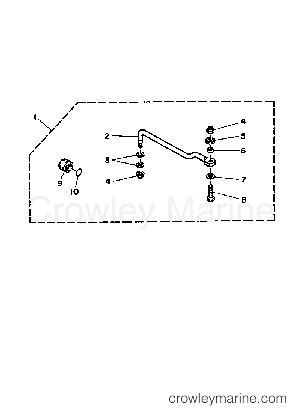 Yamaha Motors 90ETLJ - STEERING GUIDE ATTACHMENT