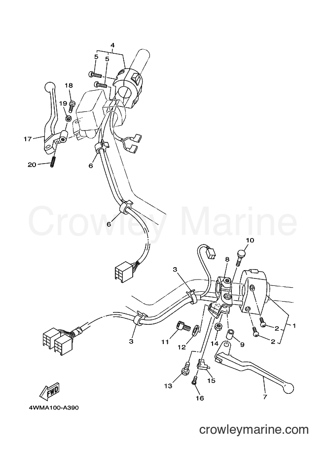 2002 Cruiser XV1600A - XV1600A (4WMC) [010] - HANDLE SWITCH & LEVER