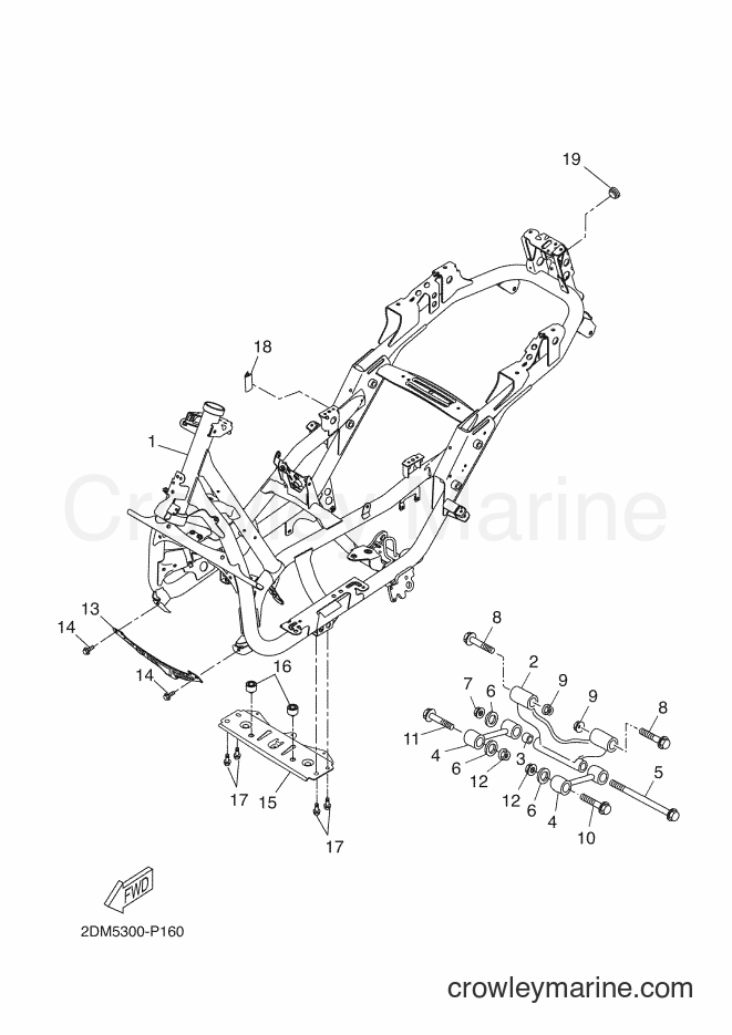 2015 Scooter YP125RA - YP125RA (2DM6) [050] - FRAME