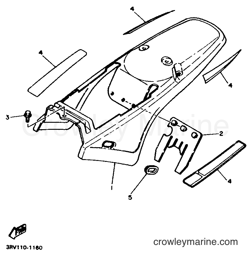 1991 Dirt Bike PW80 - PW80 (4BC1) [999] - SIDE COVER