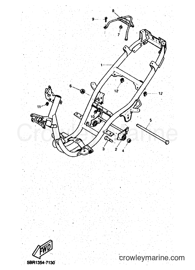 1997 Scooter YQ50 - YQ50 (5DR2) [010] - FRAME