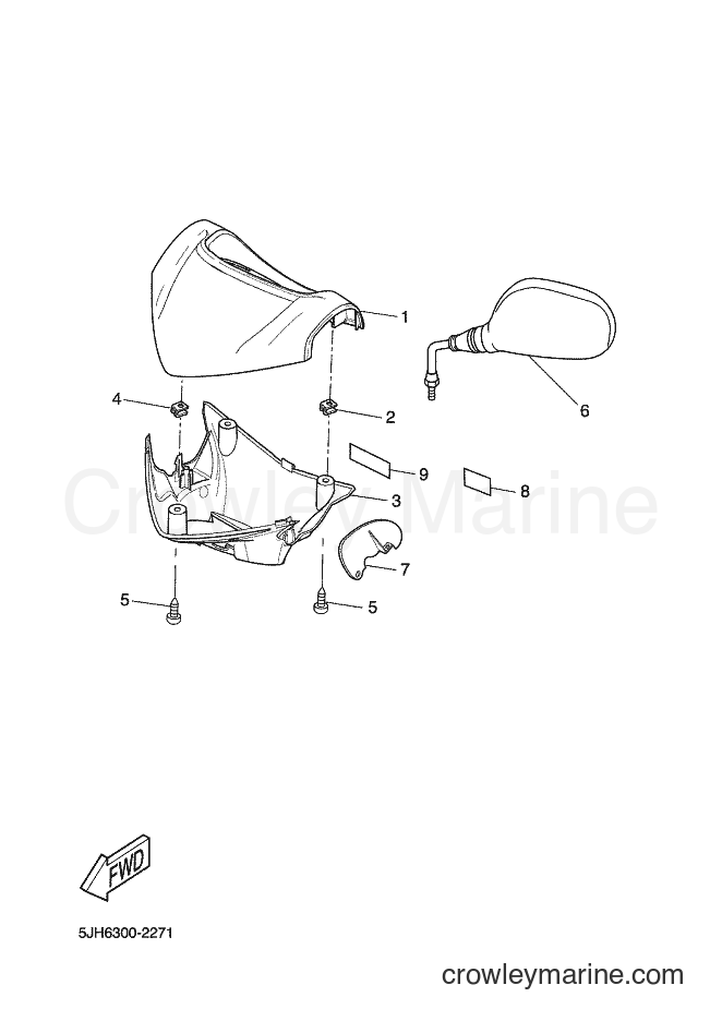 2003 Scooter EW50 - EW50 (5WK2) [040] - COWLING 1