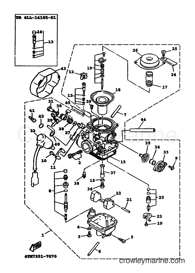 1999 Scooter XC125TR - XC125TR (4THF) [010] - CARBURETOR