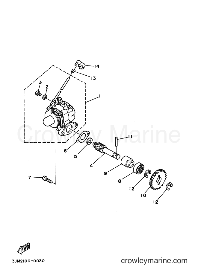 1996 ATV YFS200 - YFS200 (3JMK) [999] - OIL PUMP