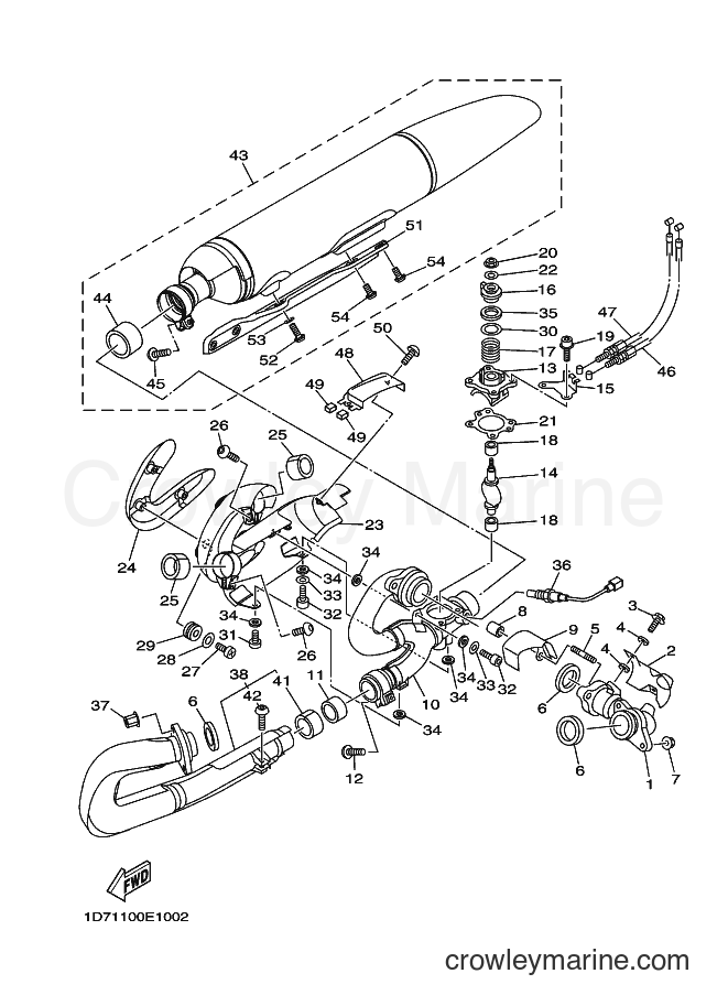 Yamaha Motors XV1900A (1D76) [010] - EXHAUST