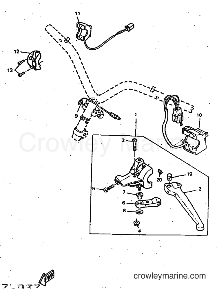 1997 Scooter CW50RS - CW50RS (4TD8) [999] - HANDLE SWITCH & LEVER