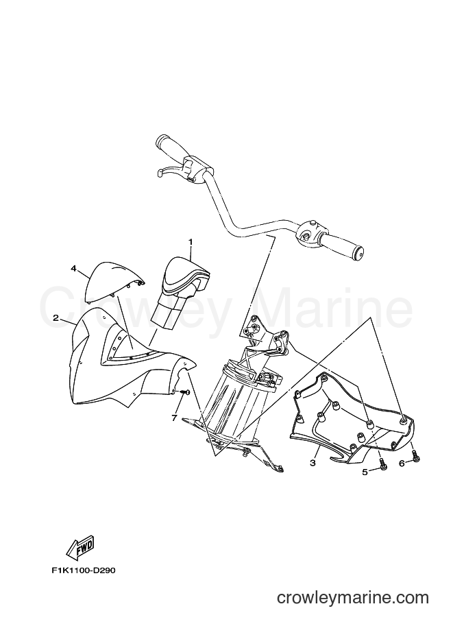 Yamaha Motors VX700-E (F1V1) [010] - STEERING 2